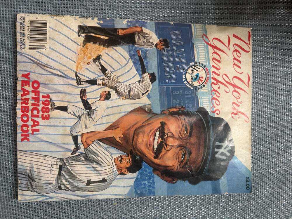 1983 New York Yankees Official Yearbook Billy Martin Cover